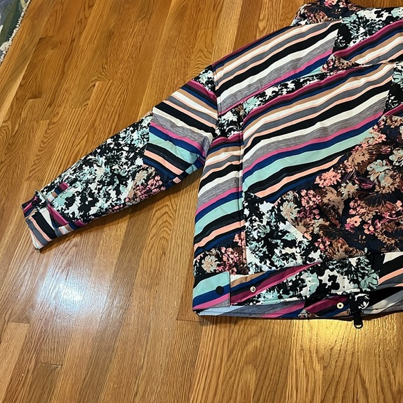 Free People Movement Bunny Slope Floral Puffer Jacket Size Large NWT - Picture 14 of 17
